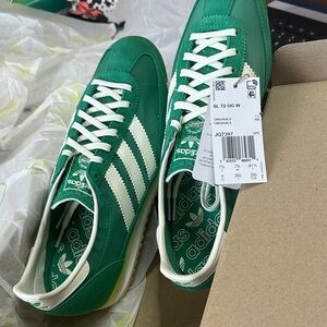 Adidas SL 72 OG Green and White Sneakers